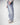 Jeans straight fit in denim blue marmorizzato 