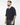 T-shirt scollo a V in filo blu 