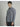 Camicia relaxed fit manica lunga righe blu denim 