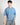 T-shirt scollo V cropped fit celeste 