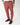Pantalone fit sartoriale in flanella mattone 
