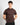 Maglia in filo mezzo collo caffè 