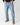 Jeans regular fit in denim light blu sfumato 