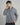 Camicia relaxed fit manica lunga righe blu denim 