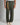 Pantalone London fondo ampio lino verde 
