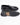 College con mascherina in pelle nero 