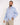 Camicia regular fit a righe celeste 
