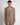 Blazer London doppiopetto crop lino fango 