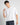 T-shirt scollo V cropped fit bianco 
