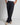Pantalone London fondo ampio lino blu 
