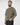 T-shirt girocollo in filo verde militare 