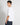 T-shirt scollo V cropped fit bianco 