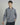 Camicia relaxed fit manica lunga righe blu denim 