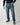 Jeans regular fit in denim blu sfumato 