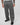 Pantalone London fondo ampio flanella gessato grigio 