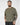 T-shirt girocollo in filo verde militare 