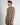 Blazer London doppiopetto crop lino fango 