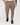 Pantalone fit sartoriale in gabardine fango 
