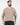 T-shirt scollo a V in filo beige 