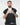 Gilet traforato cropped fit nero 