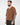 T-shirt scollo a V in filo tabacco 