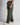 Pantalone London fondo ampio lino verde 