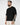 T-shirt girocollo in filo nero 