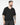 T-shirt scollo a V in filo nero 