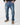 Jeans regular fit in denim blu sfumato 