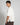 T-shirt scollo V cropped fit avorio 