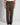 Pantalone London fondo ampio lino marrone 