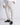 Pantalone fondo stretto con fibbie laterali burro 